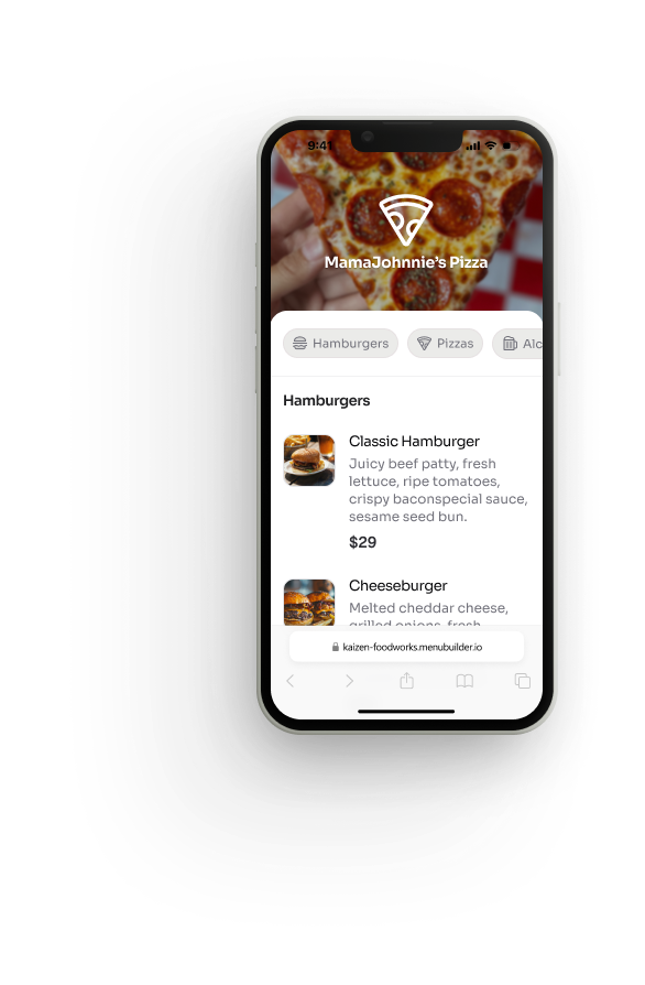 Restaurant Menu Mockup 6